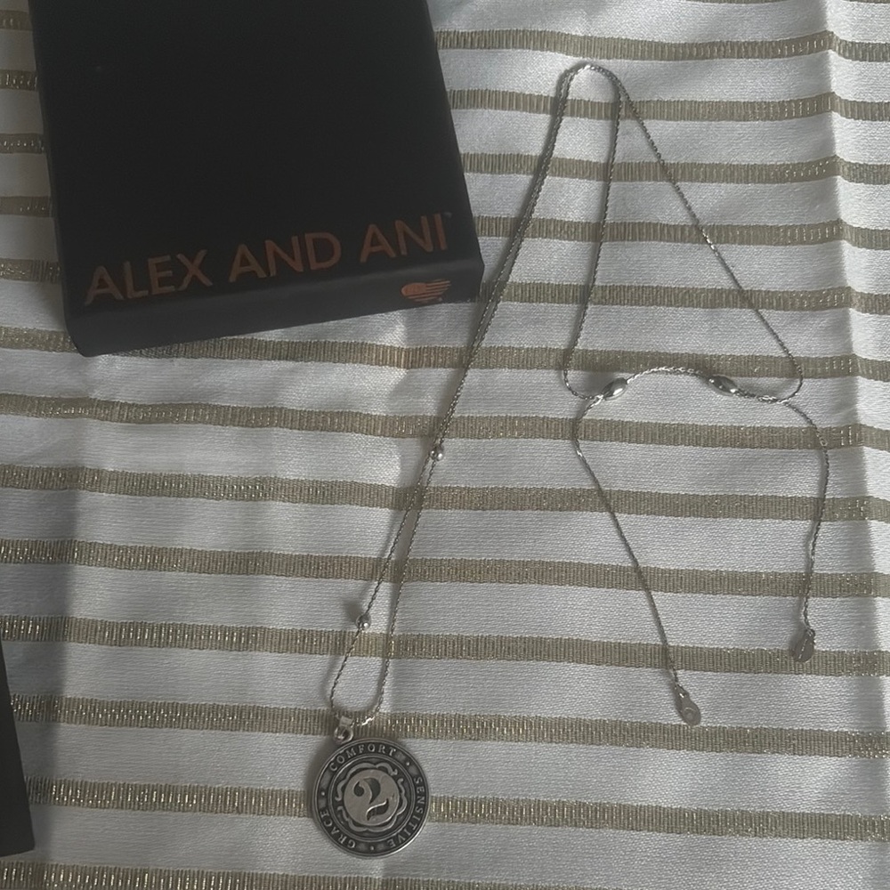 Alex and Ani Silver Pendant Necklace